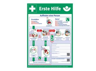 Anleitung Erste Hilfe, Plakat Papier DIN A2 1x1 Stück 